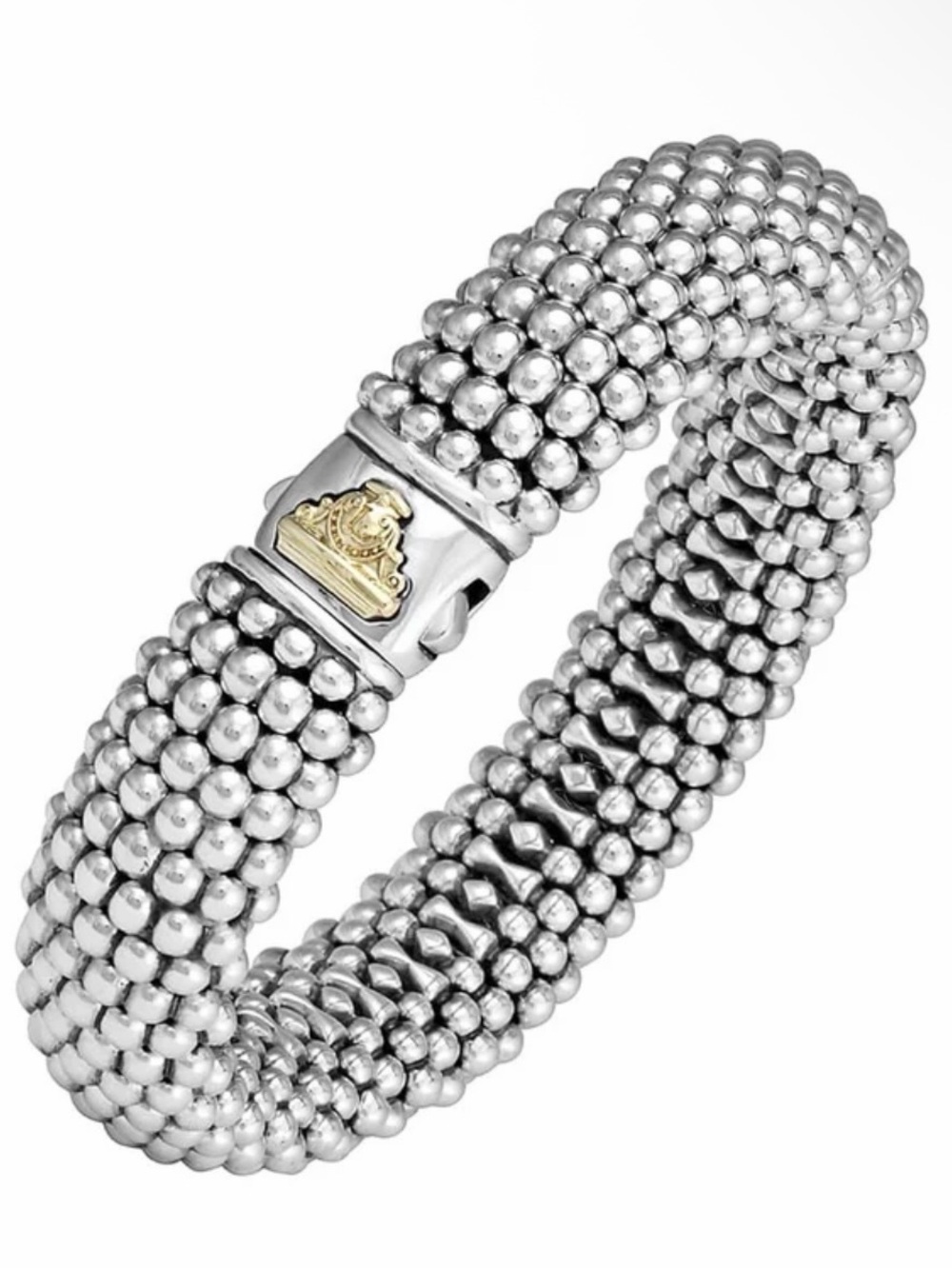 EUC Lagos 15mm Sterling Silver Caviar Bracelet